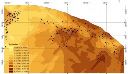 Interpolated map of Nitrate