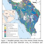 Simplified geologic map