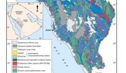 Simplified geologic map