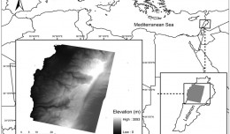 The study area and its DTM